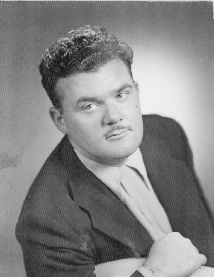 Daddy with a mustache